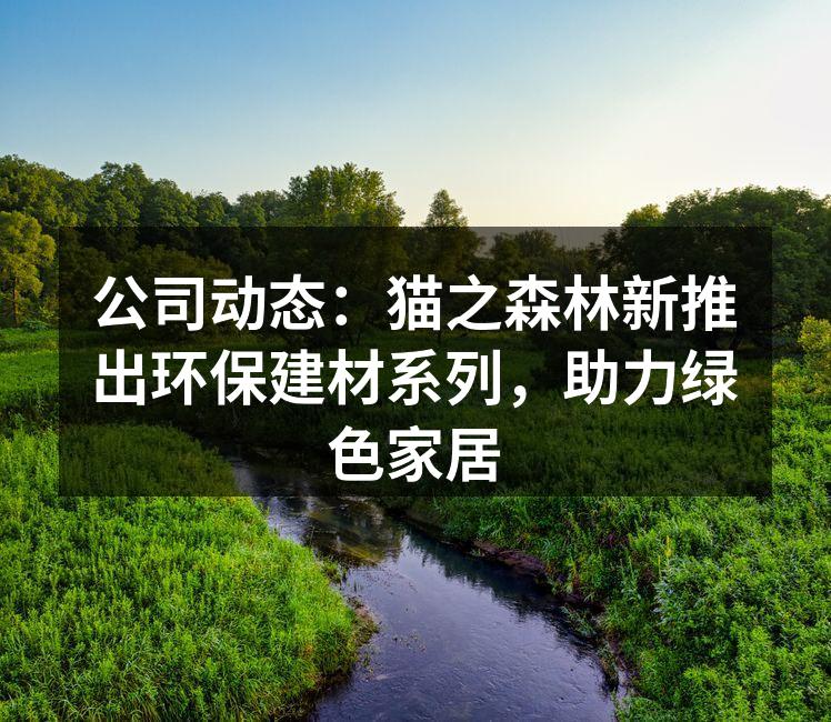 猫之森林环保建材展览现场